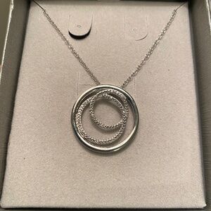 Zales Diamond Accent Three Circle Pendant in Sterling Silver